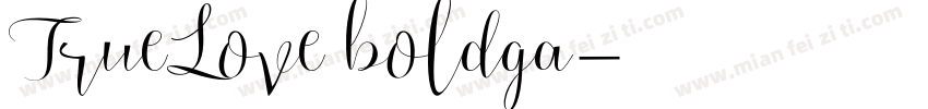 TrueLove boldga字体转换